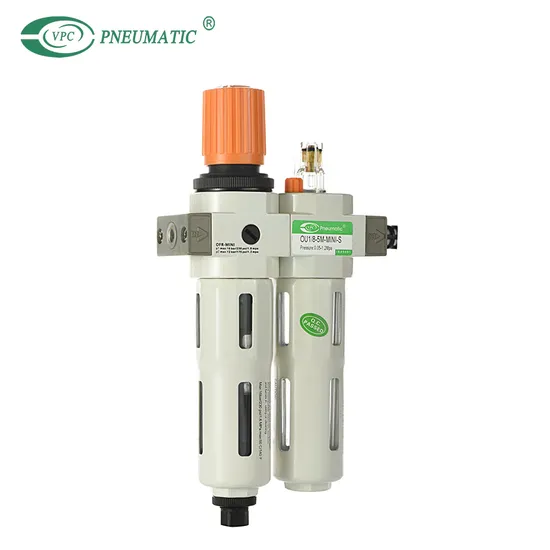 Ou Series Frl 2-Unit Combo Filter Regulator with Lubricator & Modular Design